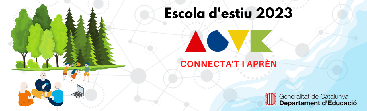 Escola d'Estiu ACTE 2023 amb el suport del Departament dEducació Generalitat de Catalunya